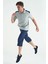 Tommy Lıfe Indigo Bağcıklı Standart Kalıp Fermuar Cepli Kapri 83096 1