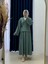Serona Üstü Kimono Etekli Çilek TAKIM-EK556 Mint Kadın Tesettür Etekli Takım-Tam Yazlık-Uygun -Serin Kumaş-Tesettür Kimonolu Etekli Takım-Sade ve Rahat Model 1