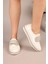 Stone Taşlı Cırtlı Sneakers Beyaz 1