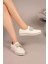 Stone Taşlı Cırtlı Sneakers Beyaz 5