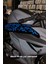 Tr Motor-Kask ve Araba Için Işıkta Parlayan Reflektörlü Mavi Parçalı Şimşek Sticker Etiket (16 Parç 1