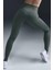 Go Firm Support High Rise Full Length Kadın 6 Cepli Lazer Kesim Antreman Taytı Koyu Yeşil 2