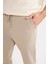 Y2651 Bej Jogger Duble Paça Yazlık Kumaş Pantolon 5
