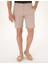 Erkek Bej Slim Fit Dokuma Şort 50308132-VR011 2