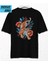 Wild Bloom Oversize T-Shirt – Gücün ve Zarafetin Çarpıştığı An Siyah 1