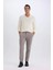 T6317 Bej Jogger Yazlık Kumaş Pantolon Basic Düz Cepli Düz Paça 3