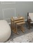 Modenza Zigon Sehpa – Modern 3’lü Sehpa Seti Ahşap Görünümlü Minimal Tasarım Salon & Oturma Odası 1