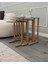 Modenza Zigon Sehpa – Modern 3’lü Sehpa Seti Ahşap Görünümlü Minimal Tasarım Salon & Oturma Odası 4