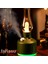 Beyaz Retro Gaz Lambası Modelli LED Nemlendirici & Aroma Difüzör - USB Şarjlı, Ayarlanabilir Işık 4