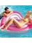 Kalpli Şişme Deniz Yatağı – 155X135 cm Pembe Tonlarında Romantik Havuz ve Plaj Aksesuarı 5