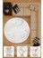 Açık Gri Soyut Desenli Yuvarlak Halı – Minimalist Modern Tasarım | 60X60 – 180X180 cm 4