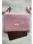 Pembe Peluş Tablet Çantası, Pembe Peluş Tablet Kılıfı, Peluş Tablet Çantası 1