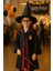 Harry Potter Gryffindor Kapişonlu Cübbe Çocuk Boy Şapka Asa Gözlük 4 Parça Set - 9-10 Yaş 2