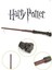 Harry Potter Gryffindor Kapişonlu Cübbe Çocuk Boy Şapka Asa Gözlük 4 Parça Set - 9-10 Yaş 8