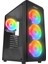 Helıos Mesh 650W 80+ Siyah Temperli Cam 4X12CM Rainbow Atx Gaming Siyah Kasa 1