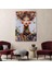 Çiçek ve Kadın Temalı Dekoratif Duvar TABLOSU-6338 2