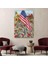 Güzel Bahçe Içierisindeki Amerka Bayrağı Duvar TABLOSU-6278 2