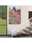 Güzel Bahçe Içierisindeki Amerka Bayrağı Duvar TABLOSU-6278 4