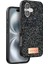 Onegif Iphone 16 Plus Bright Simli Kapak - Siyah Mrayd 1