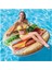 Hamburger Şekilli Dev Şişme Ada Yatak – 145X142 cm Renkli Havuz Keyfi Için Eğlenceli Tasarım 1