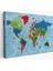 Dünya Haritası Kanvas Tablo Çok Ayrıntılı Dekoratif ve OKYANUSLU2037 1