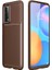 Huawei P Smart 2021 Kılıf Hzrv Negro Silikon Kapak-Kahverengi 1