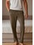 %100 Pamuk Premium Kumaş Erkek Pijama Altı Haki Relax Fit Beli Ipli Cepli Lastikli Terletmez Esnek Rahat Kesim Nefes Alan Regular 1