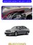 Mercedes W204 C180 2011-2015TORPİDO Koruma Halısı Mavi Kenar 1