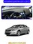 Hyundai Elantra 2011-2017TORPİDO Koruma Halısı Mavi Kenar 1