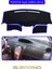 Toyota Yaris (2005-2013)TORPİDO Koruma Halısı Mavi Kenar 1