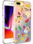iPhone 8 Plus Kılıf Kamera Korumalı Renkli Desenli Sert Silikon Hzrv Korn Kapak-No4 1