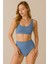 Mavi Sculptfit Yüksek Bel & Toparlayıcı & Şekillendirici Bikini Altı 1