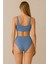 Mavi Sculptfit Yüksek Bel & Toparlayıcı & Şekillendirici Bikini Altı 5