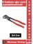 Premium Ergonomik 8 Kademe Ağız Ayarlı Fort Pense Boru Çeşme Musluk Anahtarı 24 cm 1