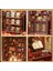Owl Bookstore - Yeni Stil Mini Book Nook Kiti, Kendin Yap Oyuncak Evler, Minyatür Ev Kiti 5