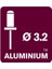 Kör Perçin Universal Alüminyum, 50 Adet Matkap Ucu Dahil, 3,2 x 8 Mm, 5000383 3