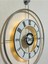 Modern 60X80CM Büyük Camlı Metal Duvar Saati, Krom Toz Boya, Işıklandırmalı 4