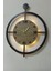 LED Işıklı 50X40 cm Oval Duvar Saati, Şık ve Modern Dekorasyon Için Ideal 3