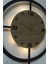 LED Işıklı 50X40 cm Oval Duvar Saati, Şık ve Modern Dekorasyon Için Ideal 4