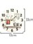 Mutfak Temalı Mdf Duvar Saati, Sessiz Mekanizma, 3D Görünüm, Şık ve Modern Tasarım 6