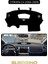 Cıtroen C4 2004-2009TORPİDO Koruma Halısı Siyah Kenar 1