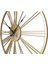 Şık Metal Roma Rakamlı Duvar Saati, Modern Dekor 2689 G Gold Renk 3