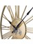 Şık Metal Roma Rakamlı Duvar Saati, Modern Dekor 2689 G Gold Renk 4