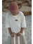 Kruvasan Nakışlı Havlu Efektli Kız,erkek Bebek,çocuk Oversize Tshirt– Nefes Alabilir %100 Pamuk Kumaş 4