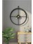 Modern Siyah Ispanyol Tarzı Duvar Saati 75X85 cm 4