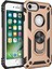 iPhone 7 Kılıf Sofya Yüzüklü Silikon Kapak - Gold 1