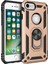 iPhone 7 Kılıf Sofya Yüzüklü Silikon Kapak - Gold 2