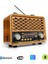Nostalji Eskitme Radyo Güneş Panelli,üç Bant Özellikli Nostaljik Radyo 2