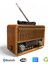 Nostalji Ahşap Görünüm Radyo, Trend Tasarım Eskitme Nostaljik Radyo 1