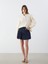 Yeni Sezon Standart Fit Firfirli Mini Jean Etek - S5OY88Z8 1